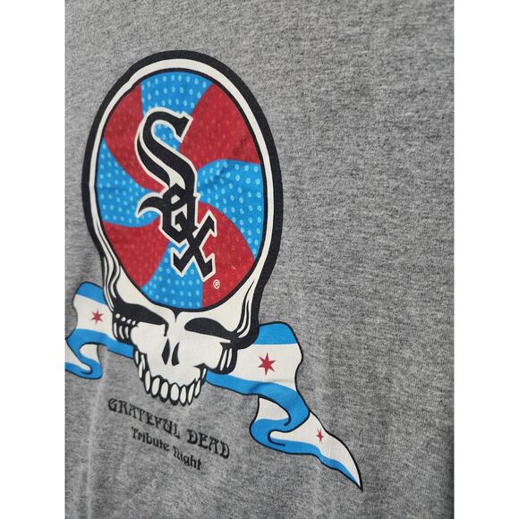 Rare Grateful Dead Tribute Night T Shirt Mens Size Med Grey Chicago Farewell - Picture 5 of 12